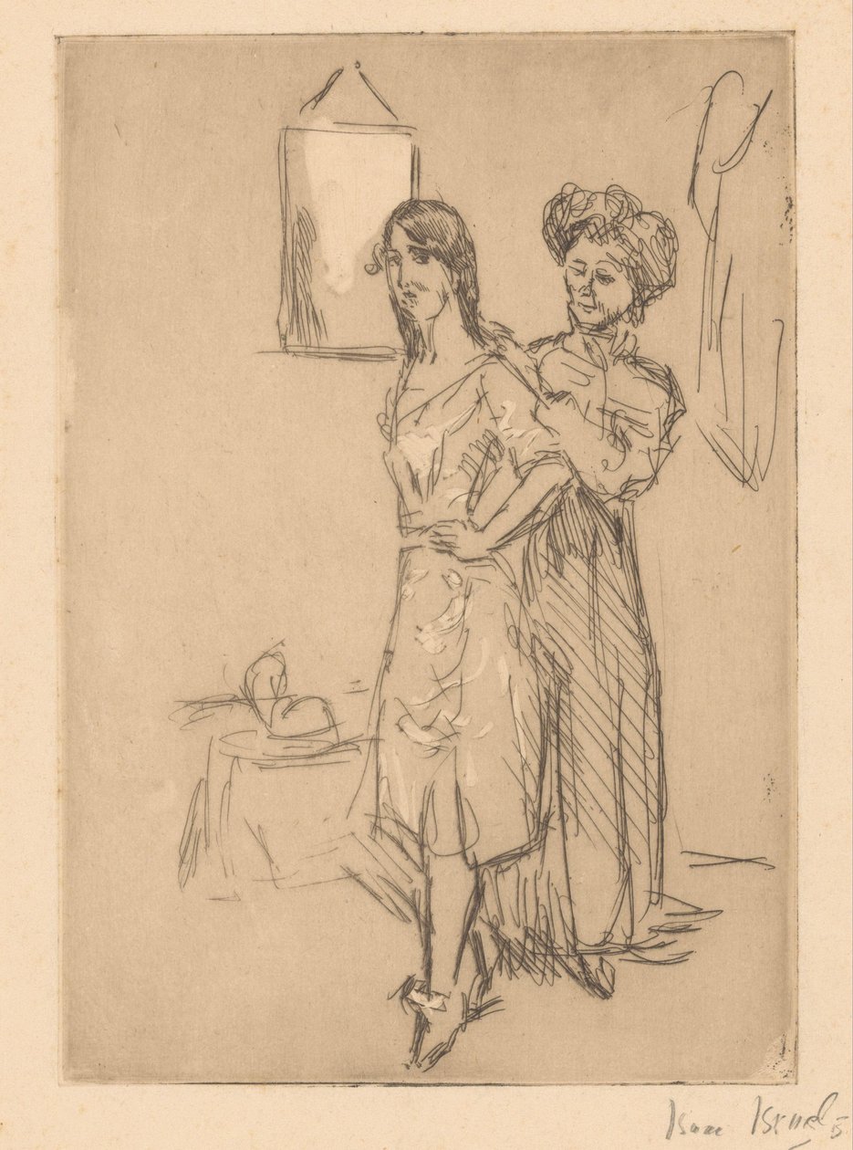 Jovem mulher no moinho
No moleiro (título sobre o objecto) de Isaac Israels (signed by artist)
