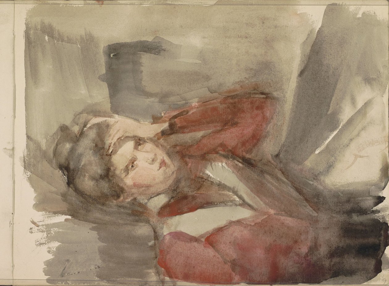 Retrato de uma mulher jovem não identificada de Isaac Israels