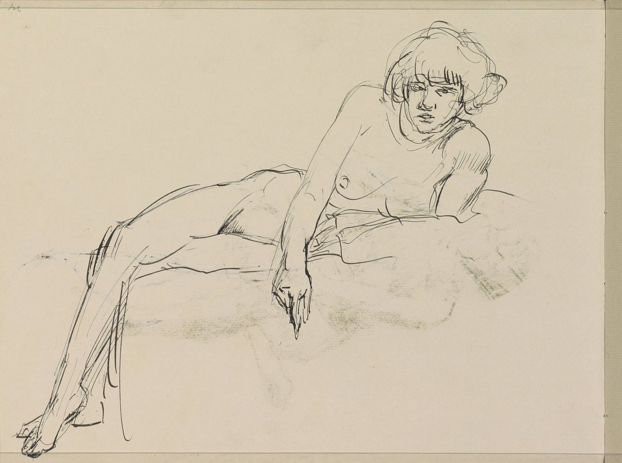 Nua Feminina Reclinada de Isaac Israels