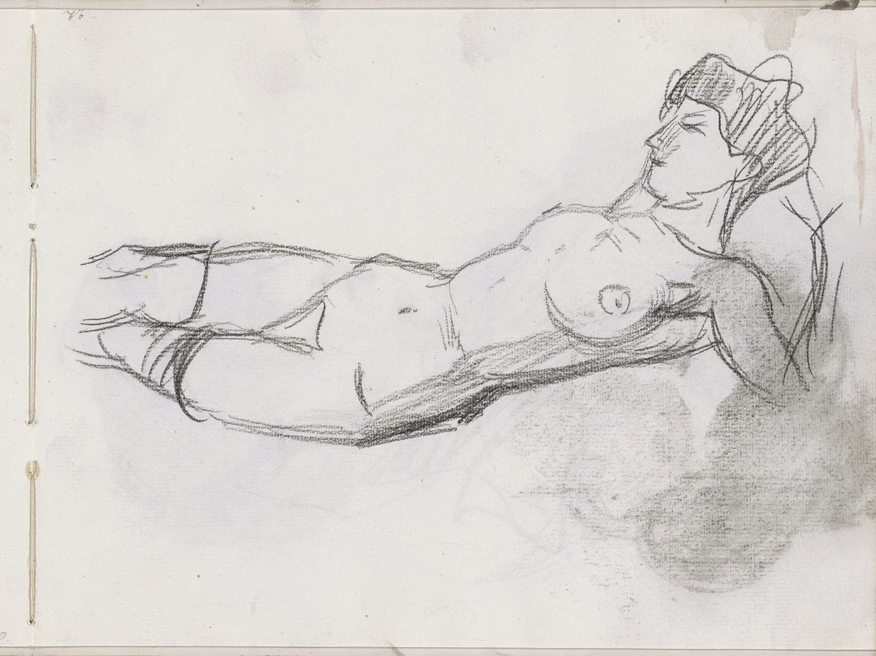 Nua Feminina Reclinada de Isaac Israels