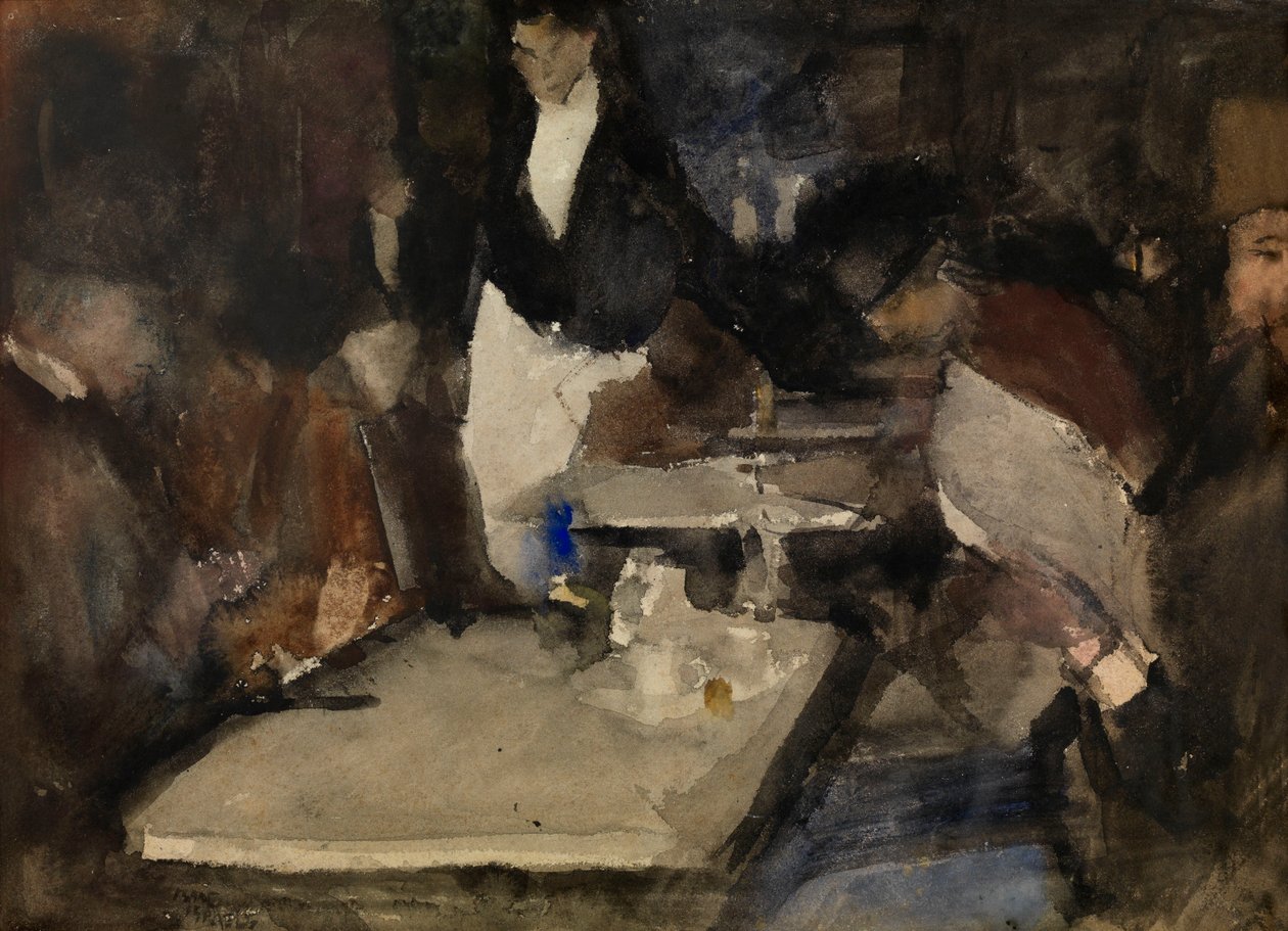 Restaurante «Mille Colonnes» em Amesterdão de Isaac Israels