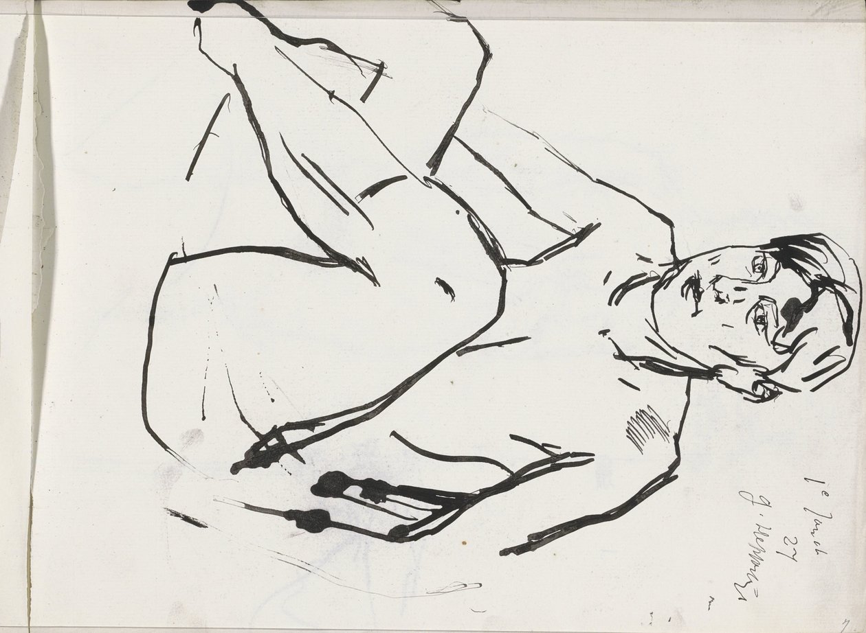 Nua Feminina Sentada de Isaac Israels
