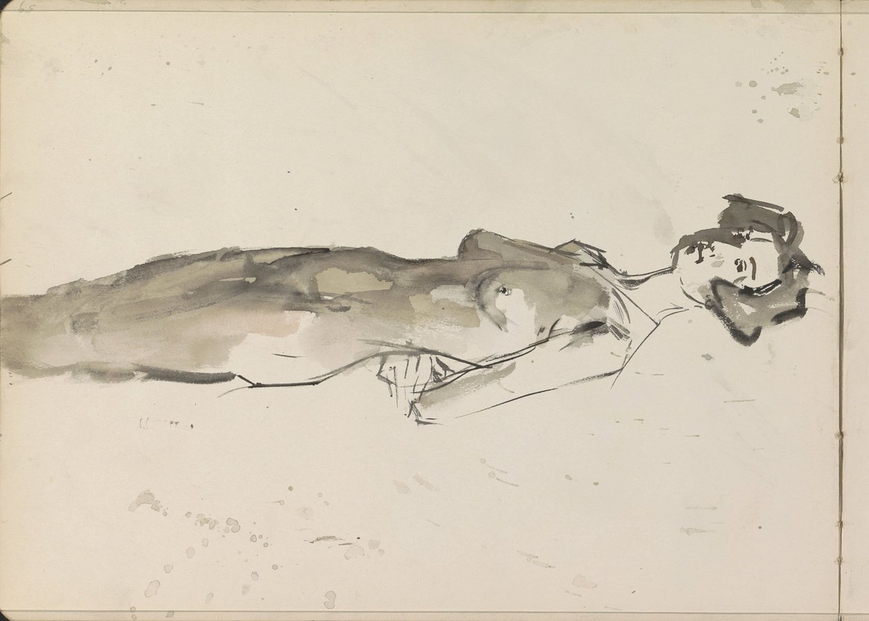 Nu feminino em pé de Isaac Israels