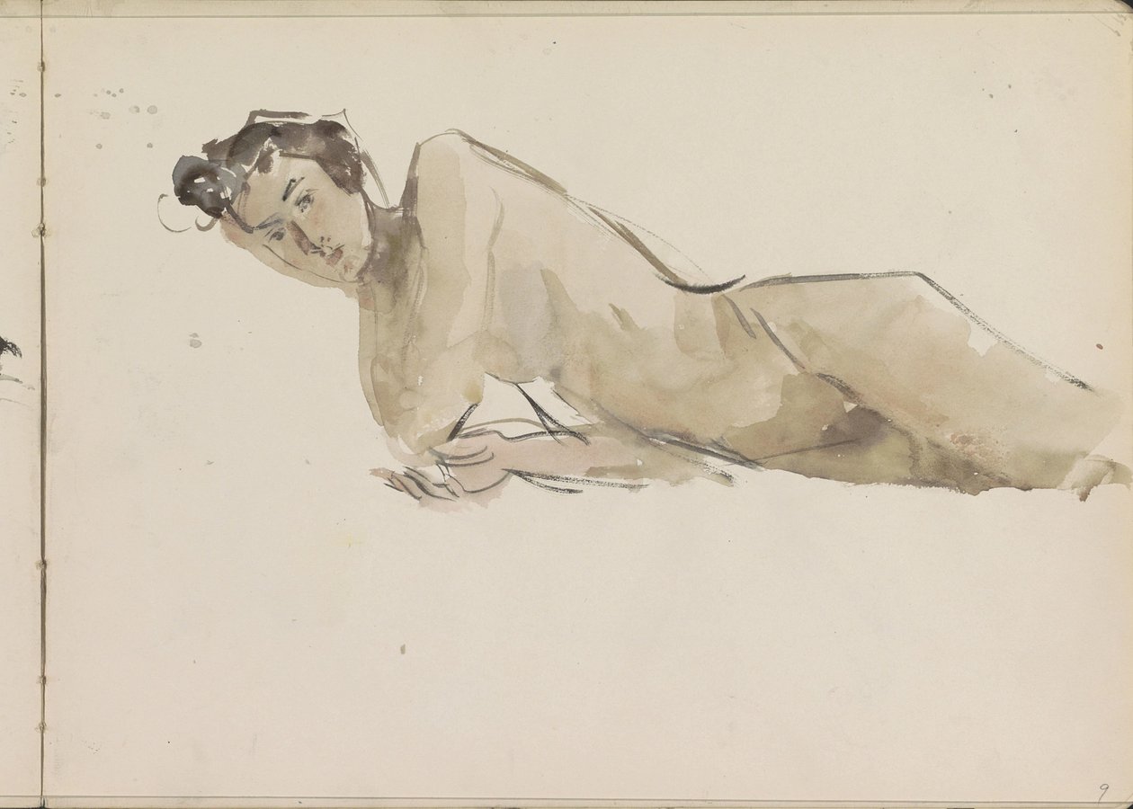 Nua Feminina em pé de Isaac Israels