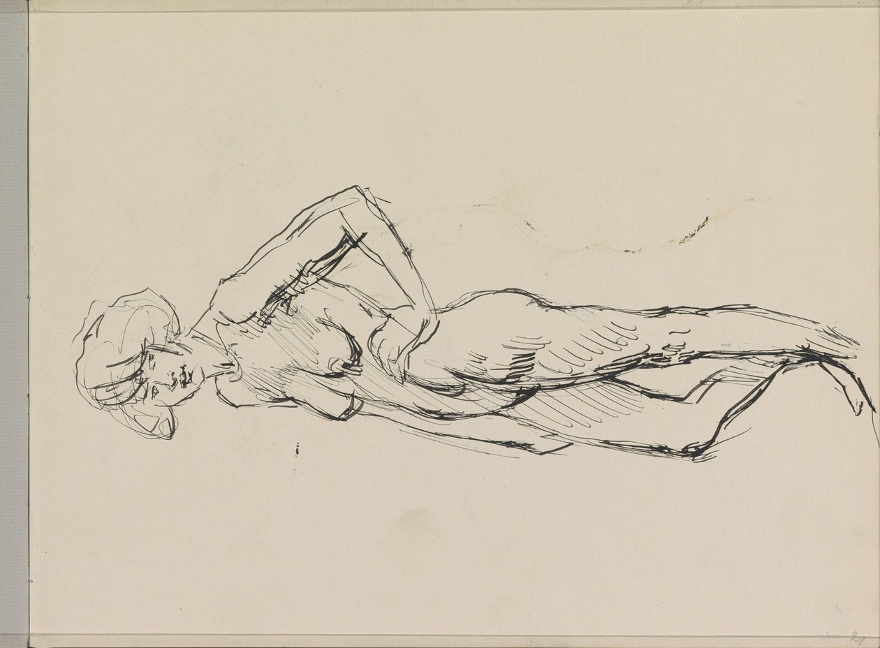 Nua Feminina em pé de Isaac Israels