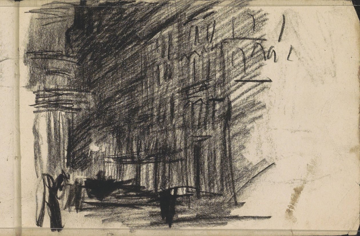 Cena de rua à noite de Isaac Israels
