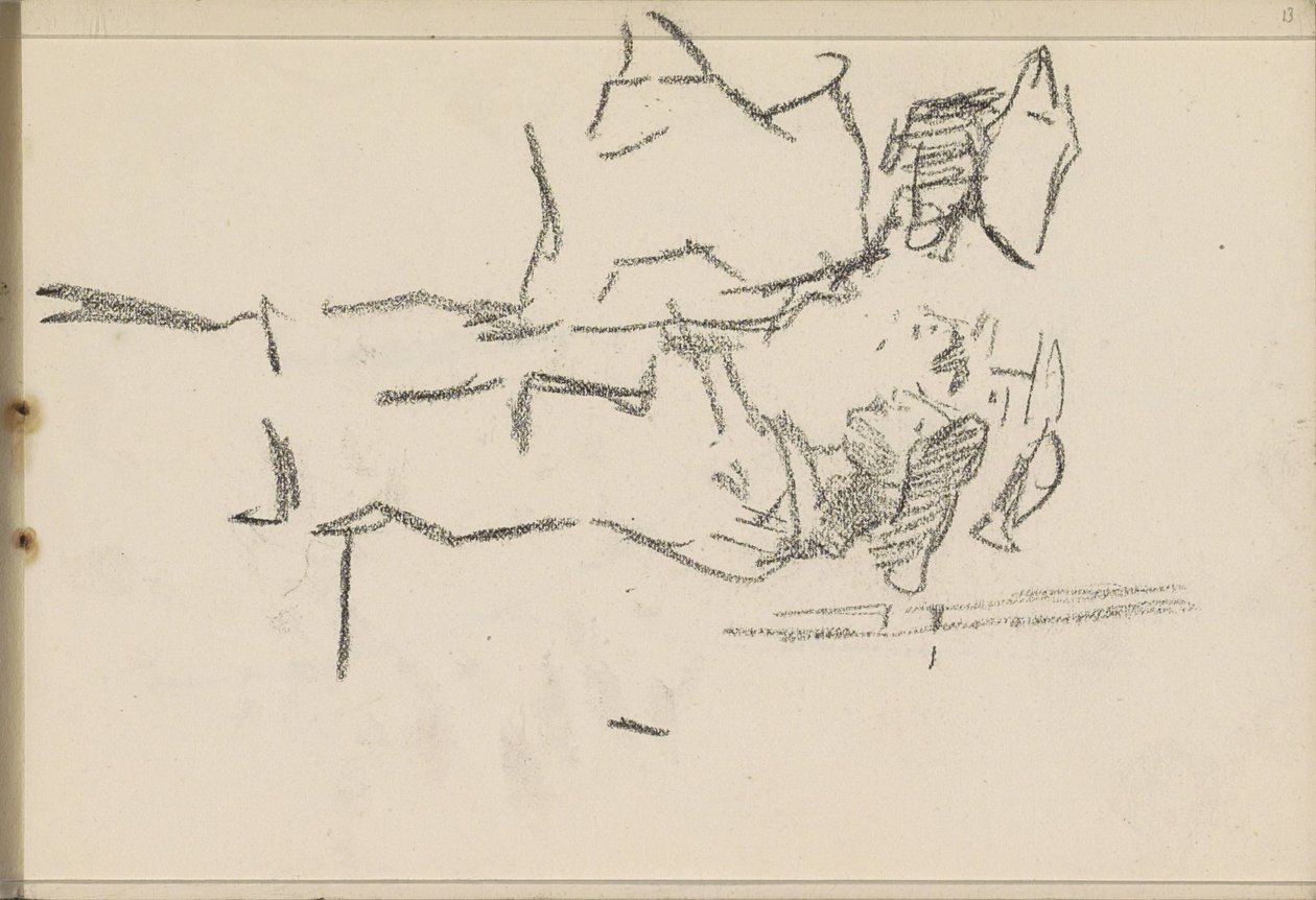 Quatro figuras com chapelaria, de perfil de Isaac Israels