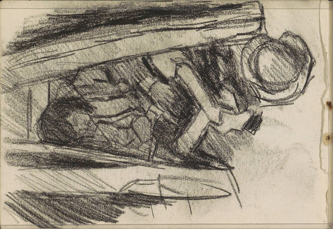 jovem sentado de Isaac Israels