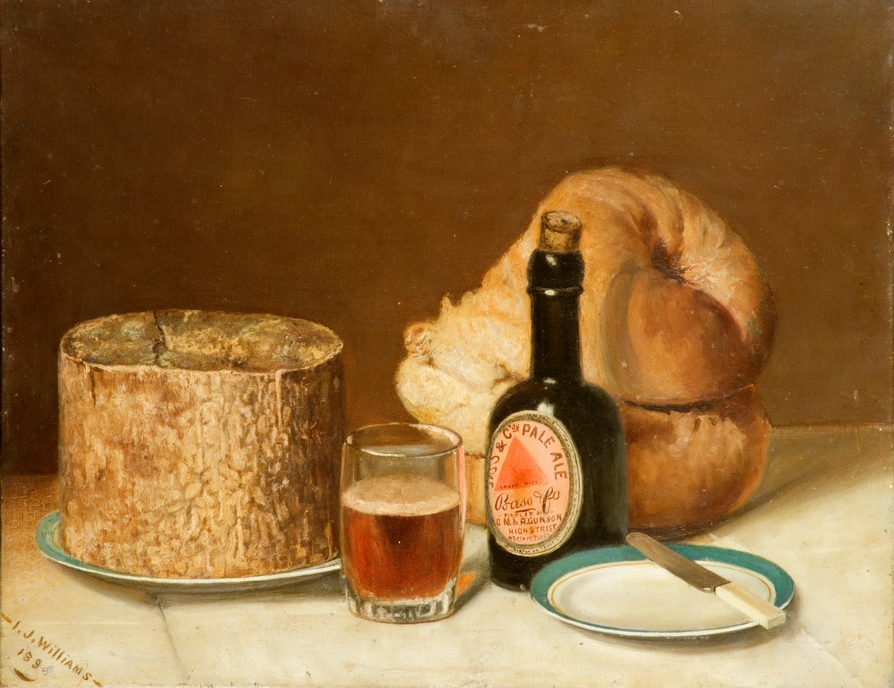 "Natureza morta", 1895 de Isaac John Williams