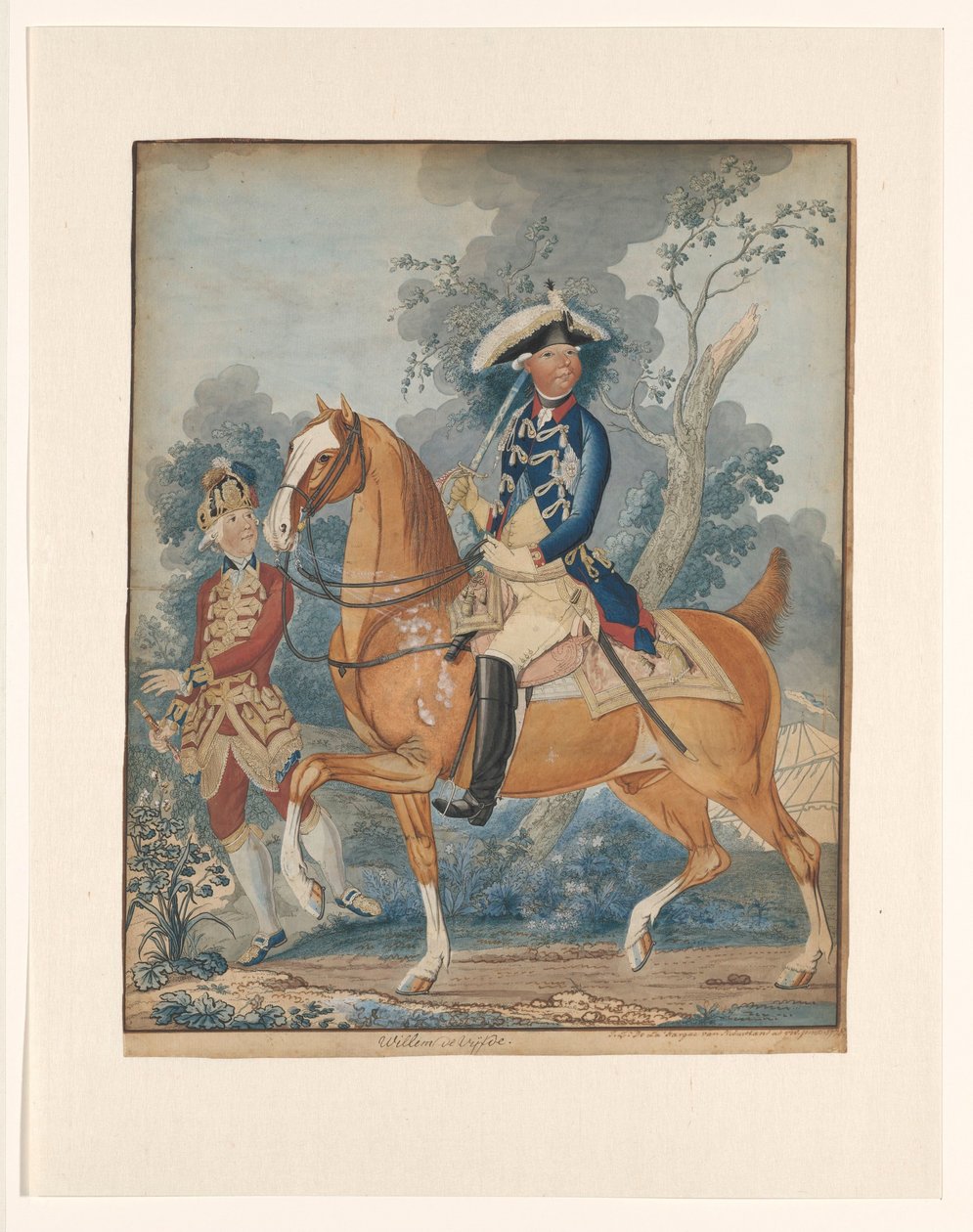 Guilherme V a cavalo de Isaac Lodewijk la Fargue van Nieuwland