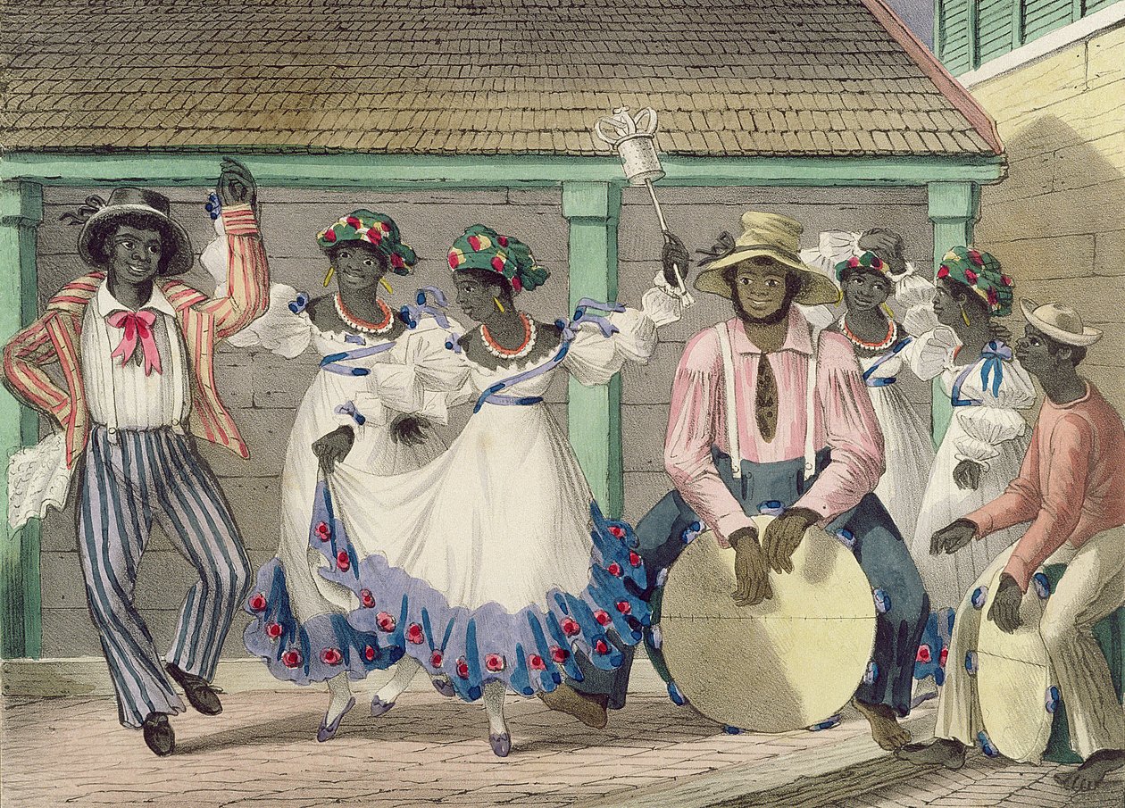 Set-Girls francesas, prato 7 de &39;Sketches of Character ...&39;, 1838 (cor litho) de Isaac Mendes Belisario