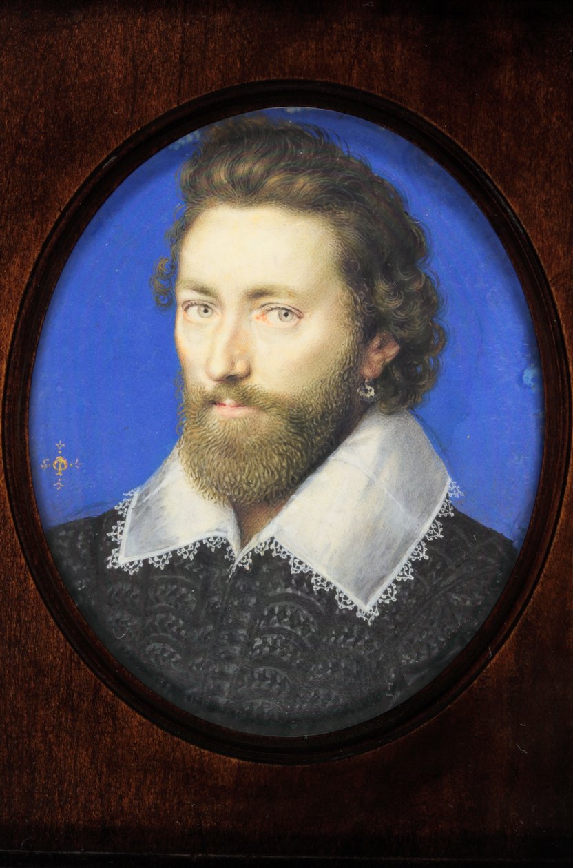 Um cavalheiro tradicionalmente identificado como Thomas Howard, 2º Conde de Arundel (aguarela em velino) de Isaac Oliver