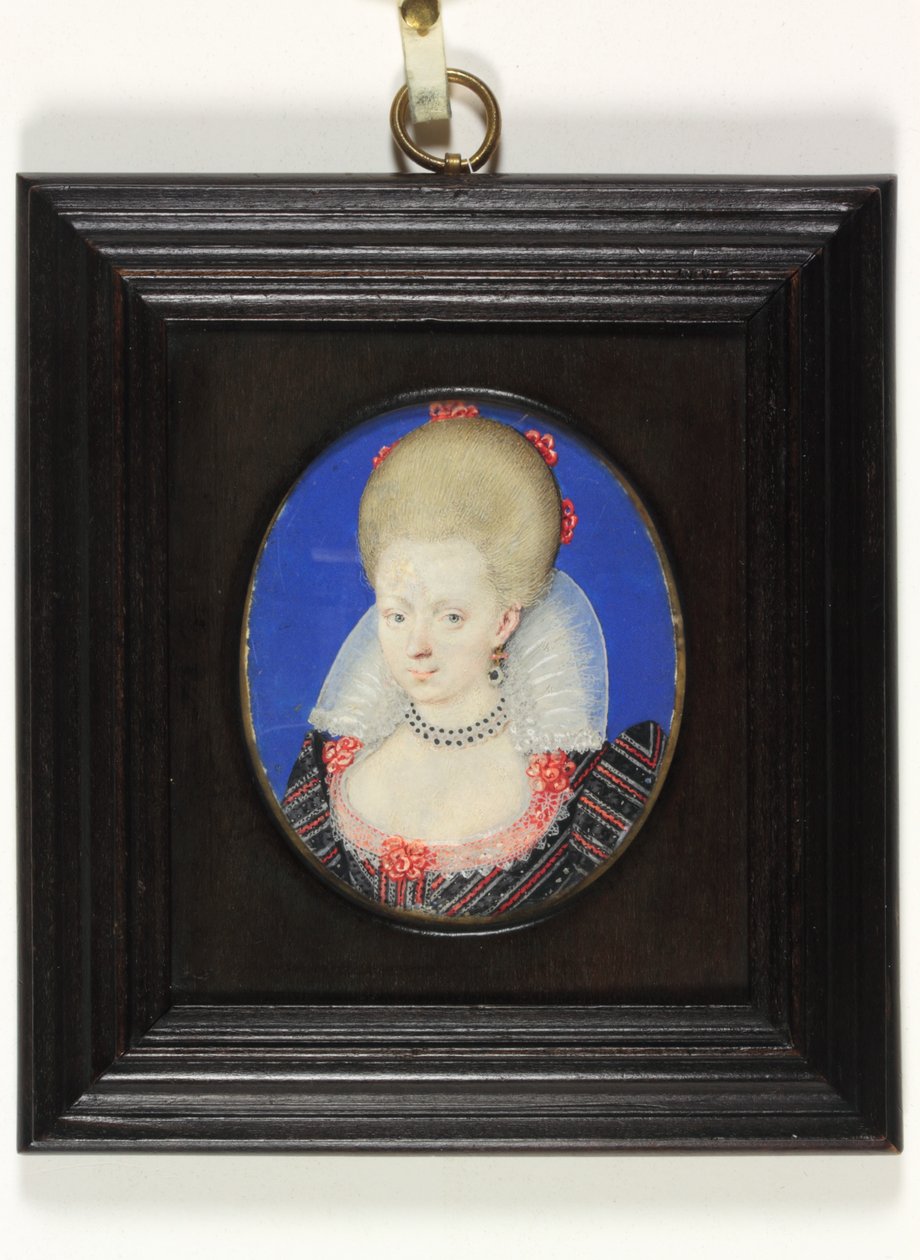 Frances Howard, Duquesa de Lennox e Richmond (aguarela em velino) de Isaac Oliver
