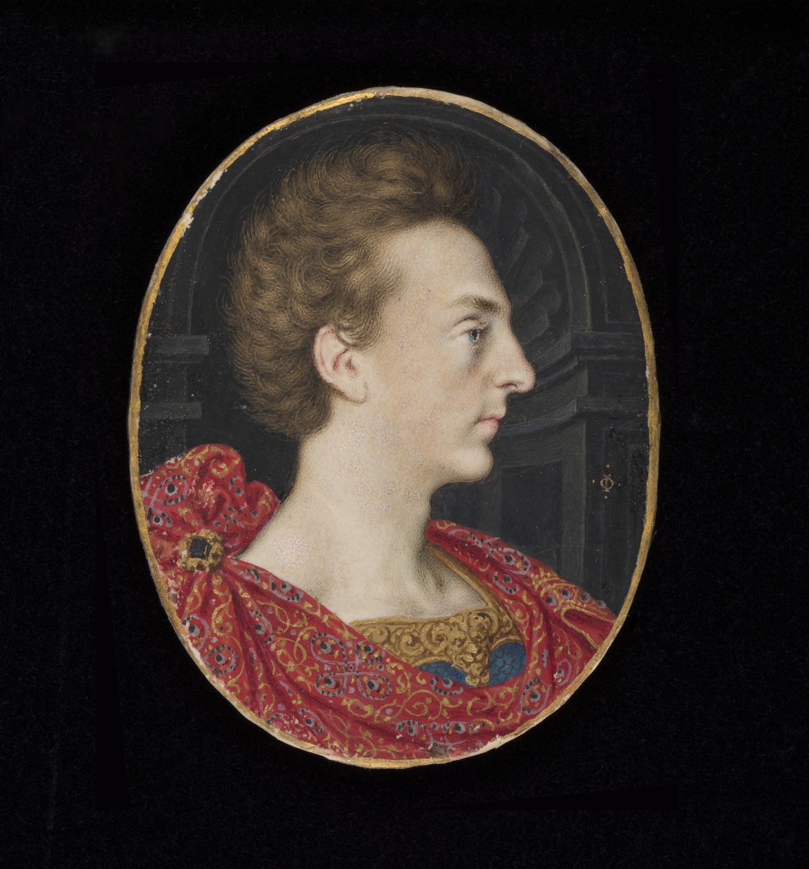 No.3903 Henrique Frederico, Príncipe de Gales (1594-1612), filho mais velho do rei Jaime I da Inglaterra (VI da Escócia) de Isaac Oliver