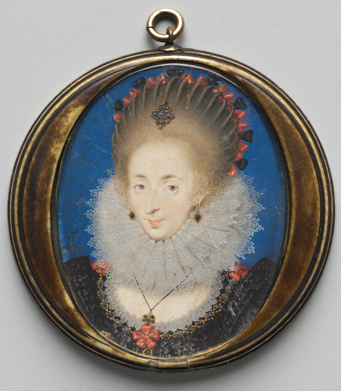 Retrato de Lucy Russell, condessa de Bedford, née Harrington, 1612. de Isaac Oliver