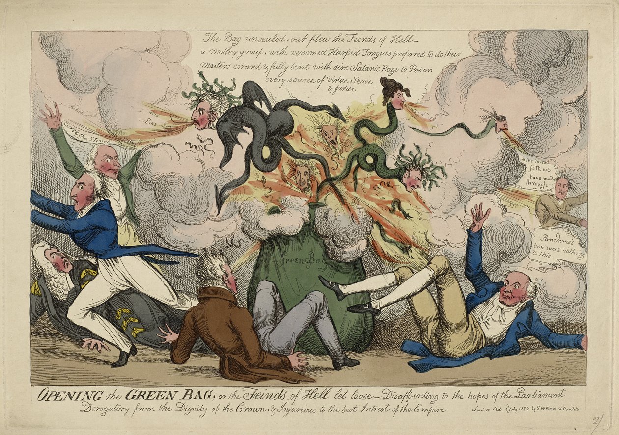 Abrir o saco verde de Isaac Robert (attr. to) Cruikshank