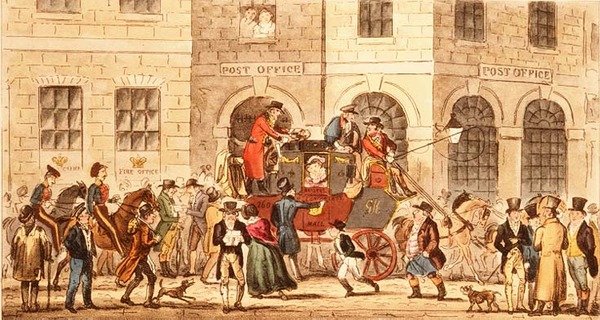 Bull and Mouth Inn de Isaac Robert Cruikshank