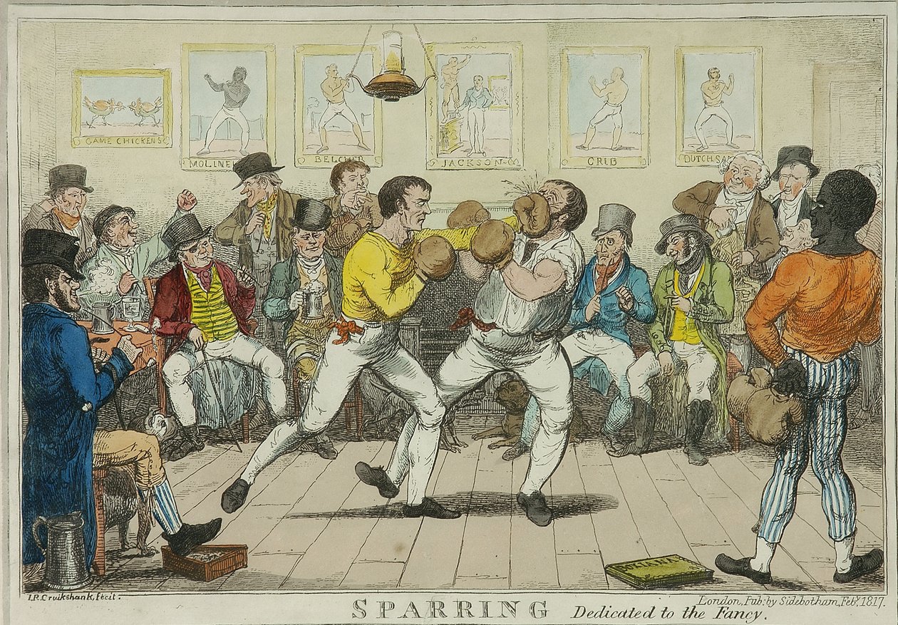 Sparring de Isaac Robert Cruikshank