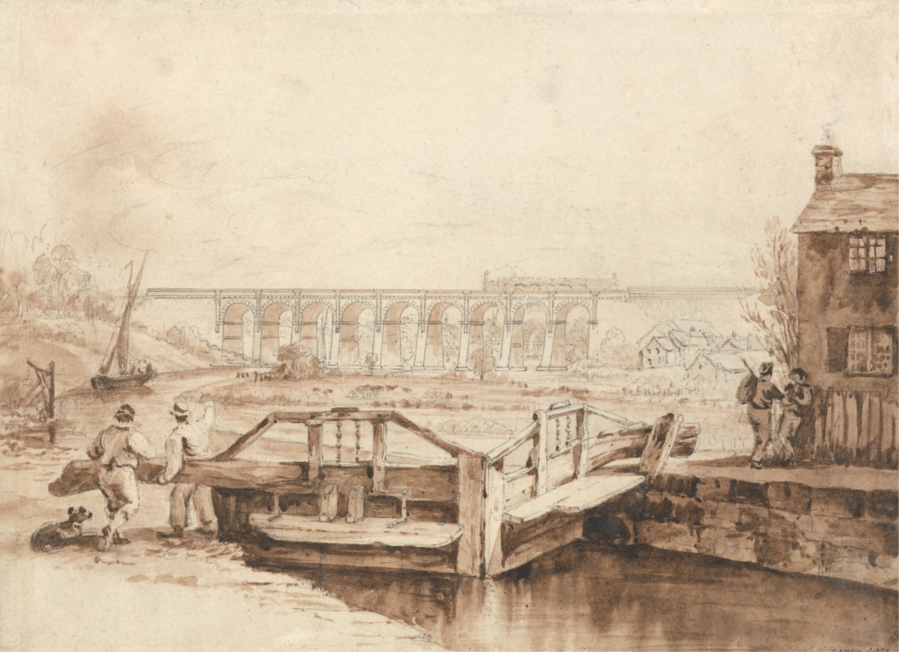 O Viaduto sobre o Canal de Sankey de Isaac Shaw