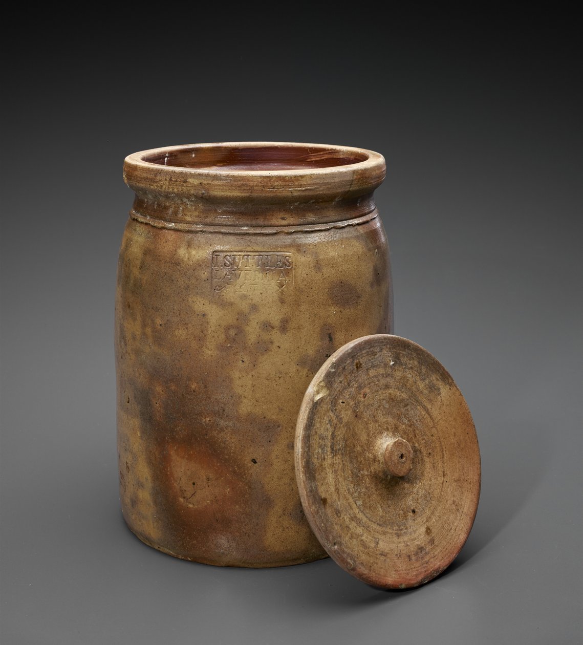 Crock, c. 1873-1882 (grés esmaltado) de Isaac Suttles Pottery