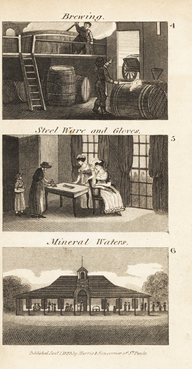 Cerveja, artigos e luvas de aço, e um spa de águas minerais em Regency England de Isaac Taylor