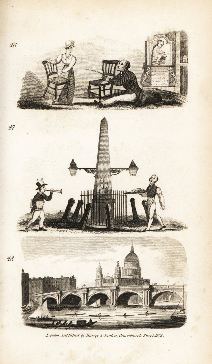 Chair-mender, News Boy, Flying Pieman e Blackfriar