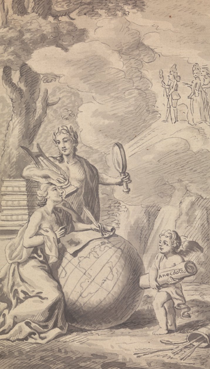 Frontispício Vol. VII, No. I de 1775 da revista Town and Country de Isaac Taylor