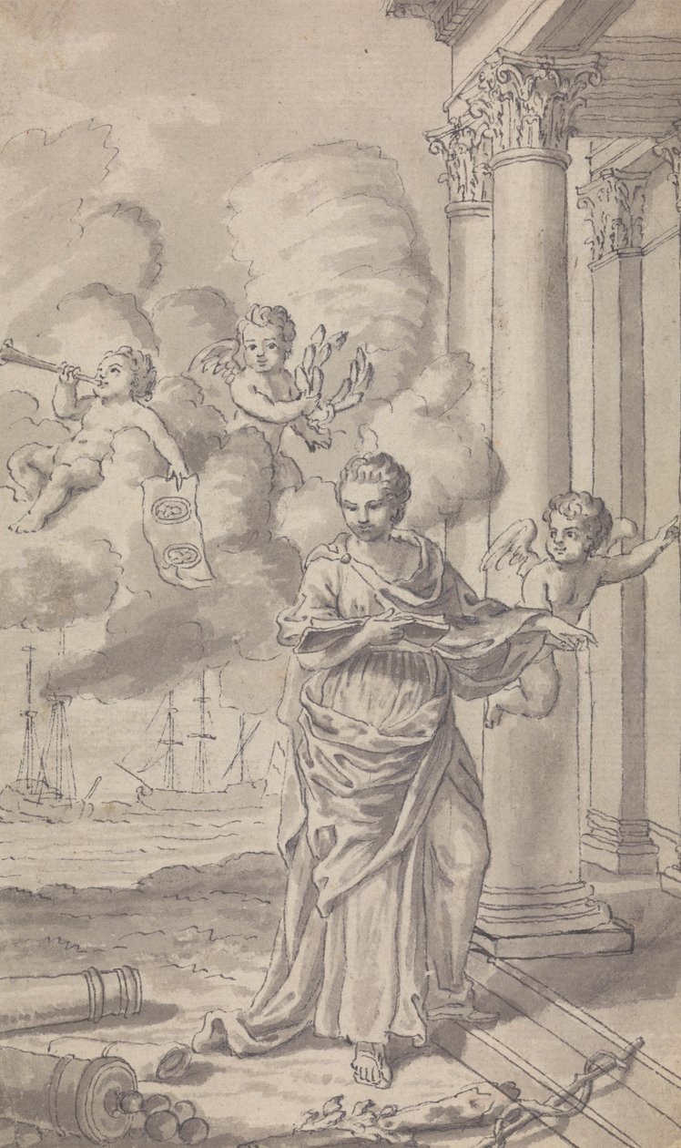 Frontispício para a revista Town and Country, para o Vol. III para 1771, No. 1 de Isaac Taylor