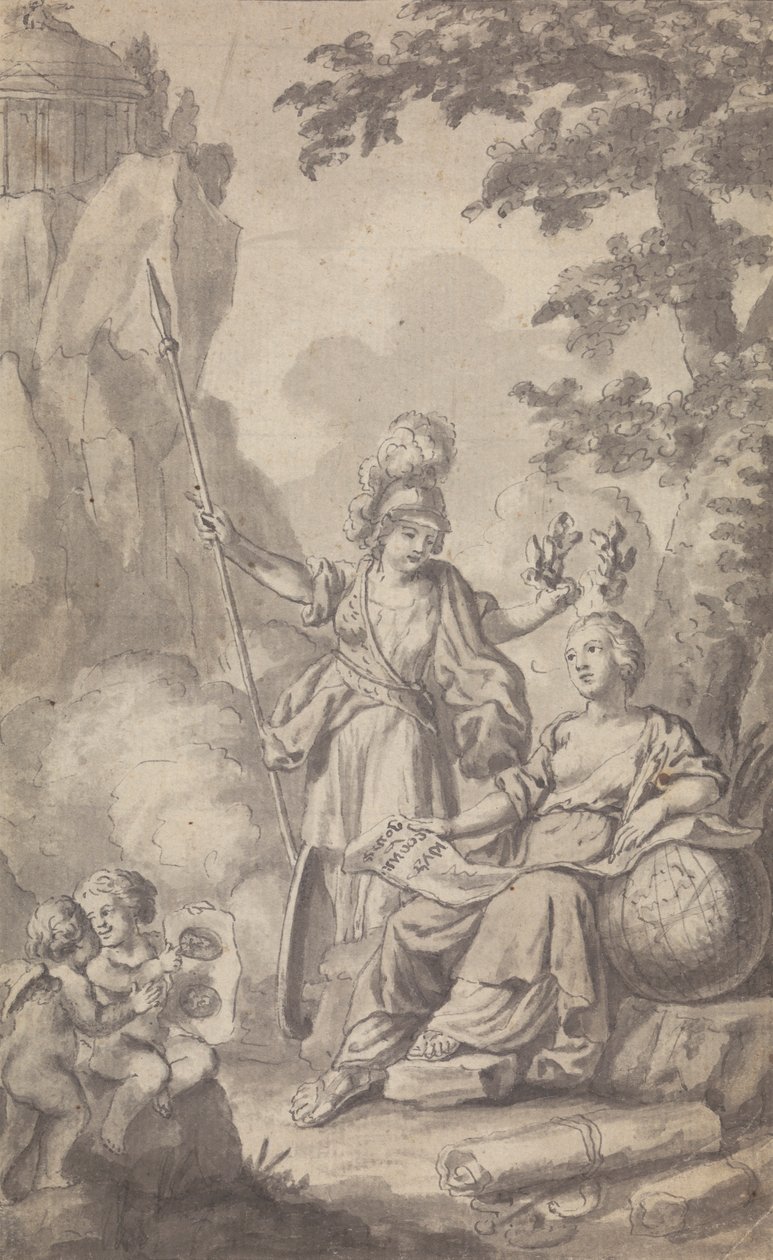Frontispício para a revista Town and Country, para o Vol. II, No. 1 de Isaac Taylor