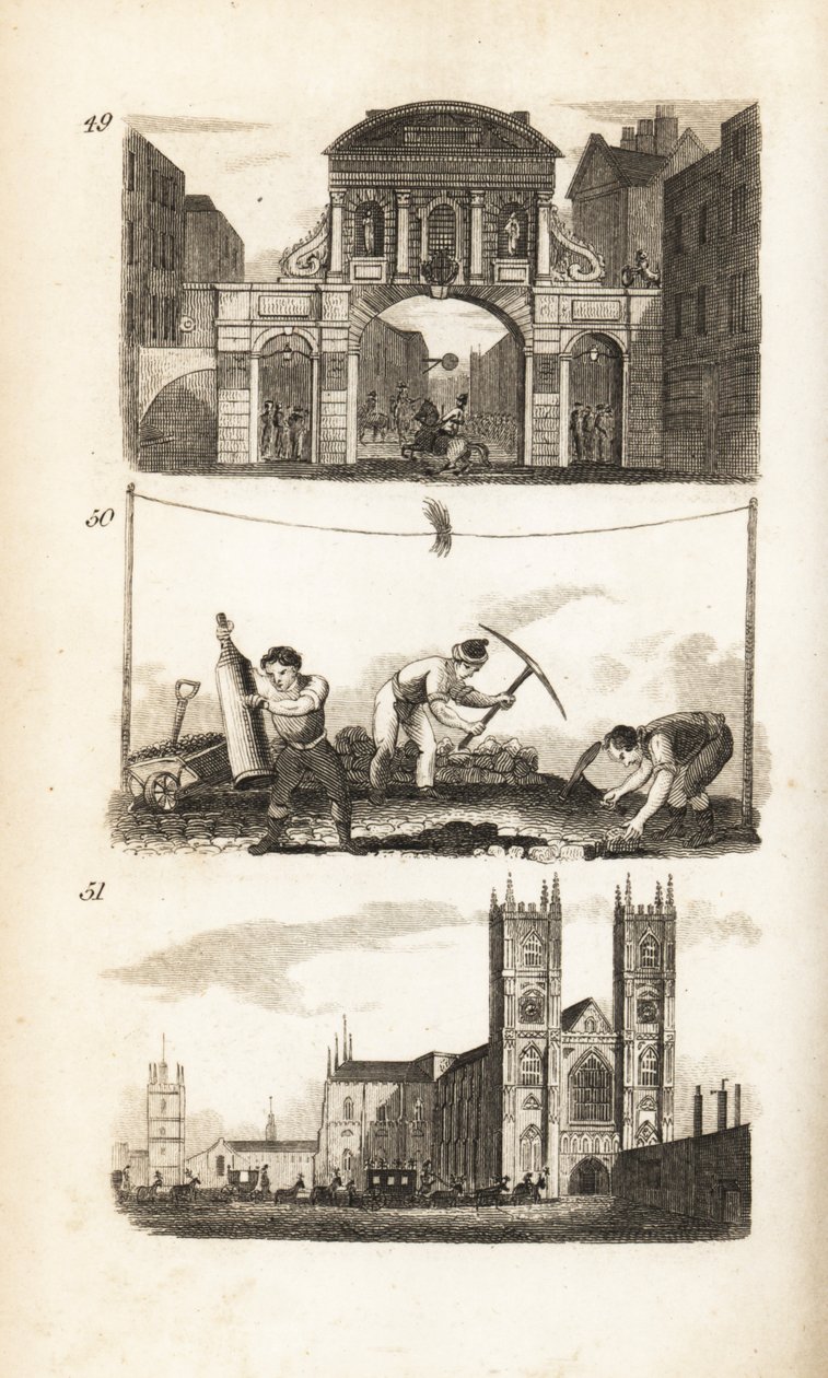 Bar do Templo, Paviors e Abadia de Westminster de Isaac Taylor