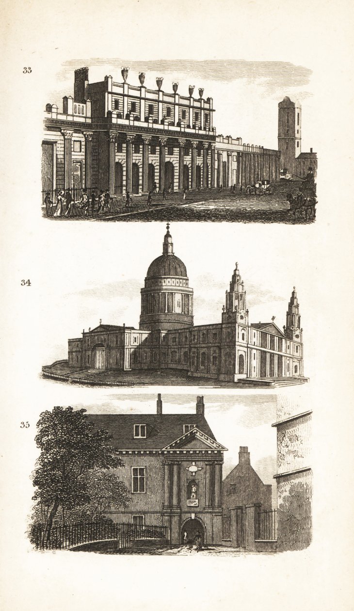 O Banco de Inglaterra, a Catedral de St Paul