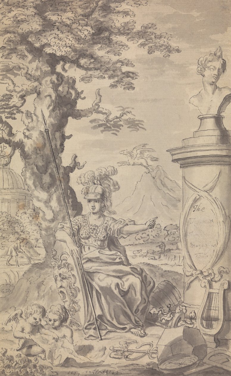 Revista Town and Country - Frontispiece para 1769 (1ª edição portanto não Vol. no.) de Isaac Taylor