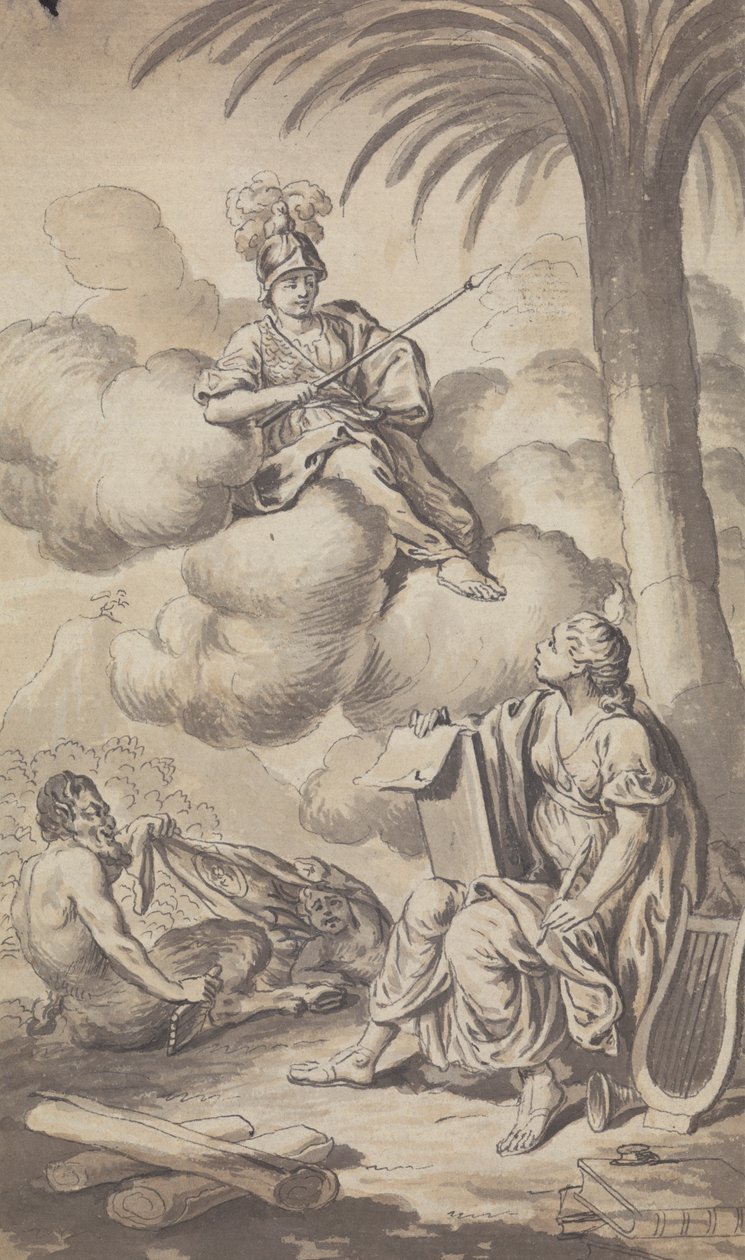 Revista Town and Country - Frontispiece para o Vol. IV, 1772 de Isaac Taylor