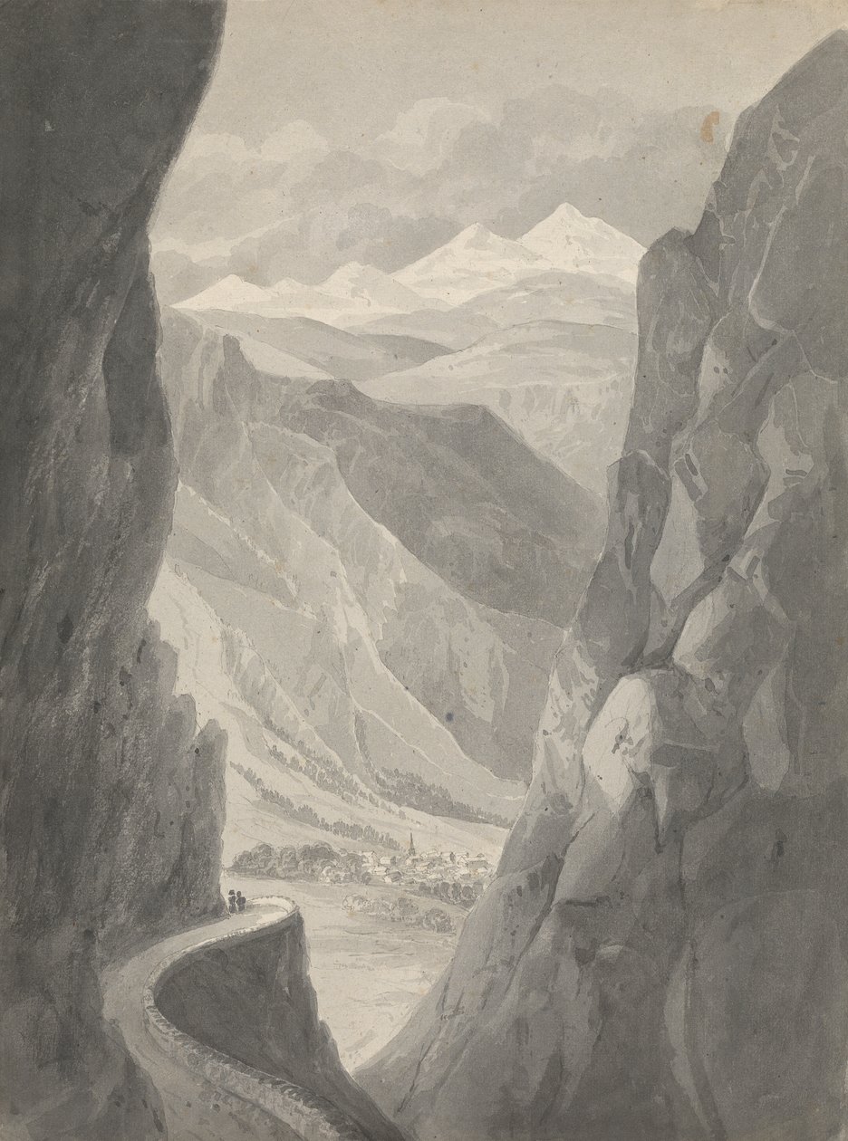 Pass of the Gemmi/ Descendo para Leukas Bad (Suíça) de Isaac Weld