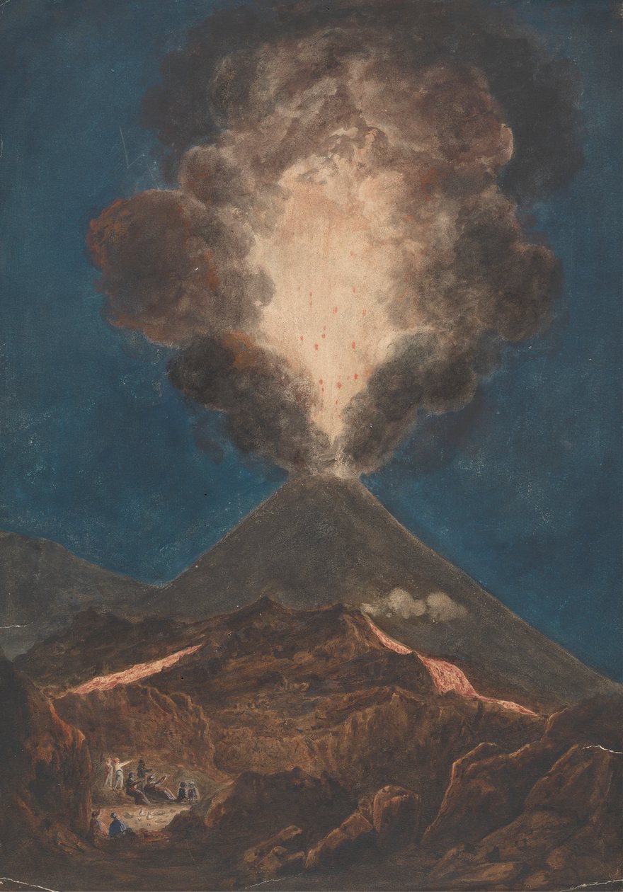 Vesúvio em erupção de Isaac Weld