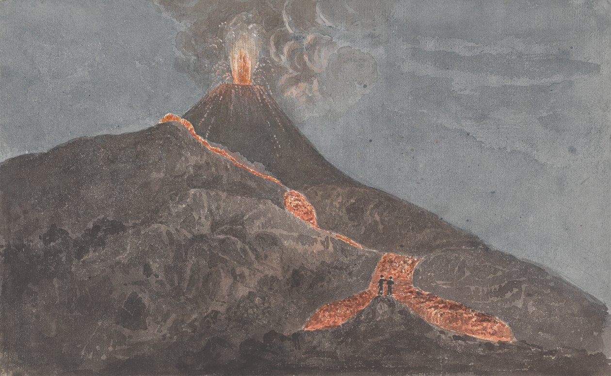 Vesúvio em erupção de Isaac Weld