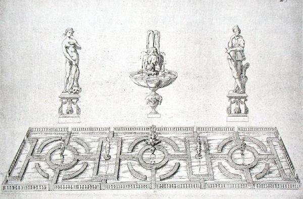 Desenho de jardim de 