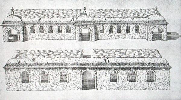 Passarelas arqueadas topiarias de 