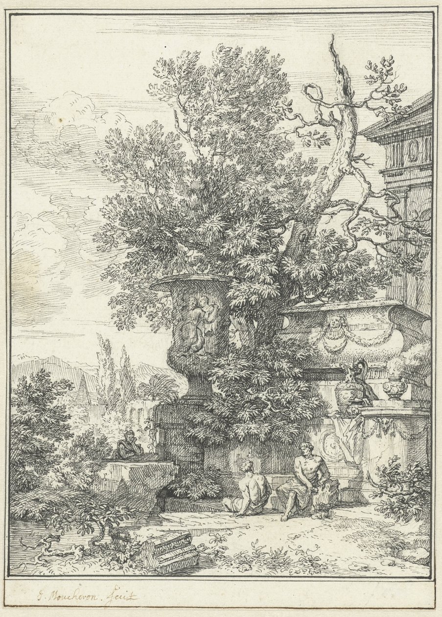 Paisagem classicista de Isaac de Moucheron