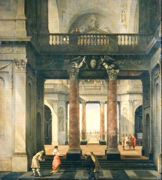 Salão de um palácio de Isaac van Nickele