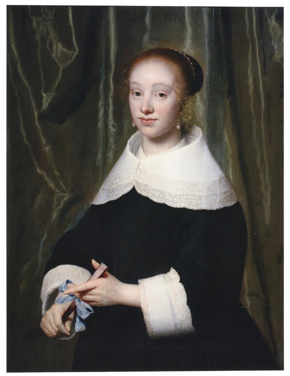 Retrato de Esther Bary (1630-1696), c. 1652, noiva de Jan Hendrik Lestevenon de Isaack Luttichuys