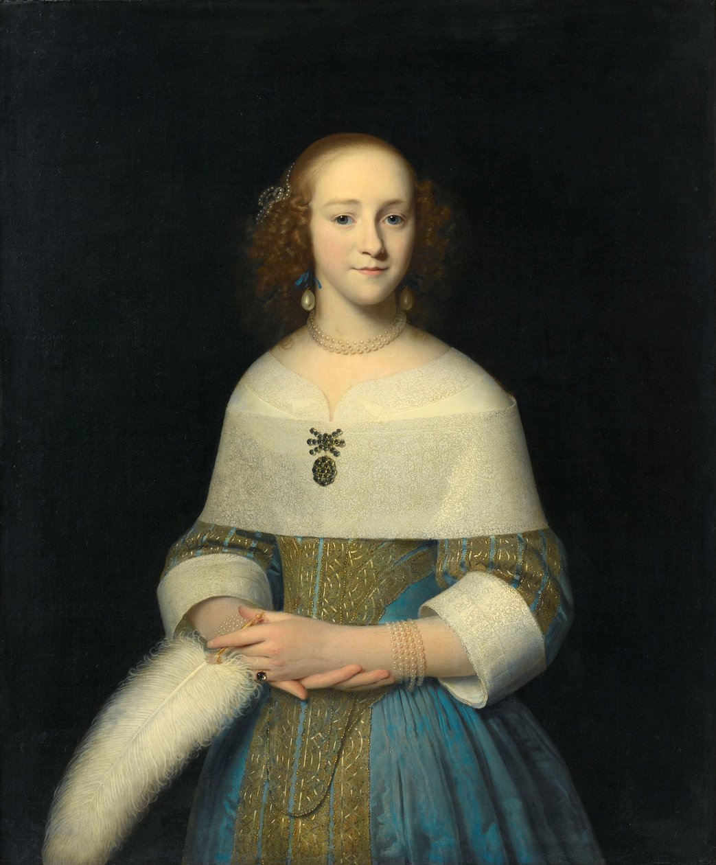 Retrato de uma jovem senhora Retrato de uma jovem de Isaack Luttichuys