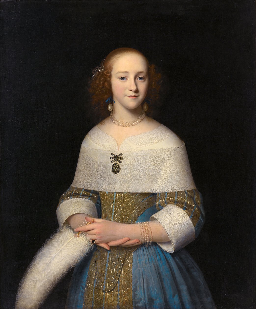 Retrato de uma jovem senhora de Isaack Luttichuys