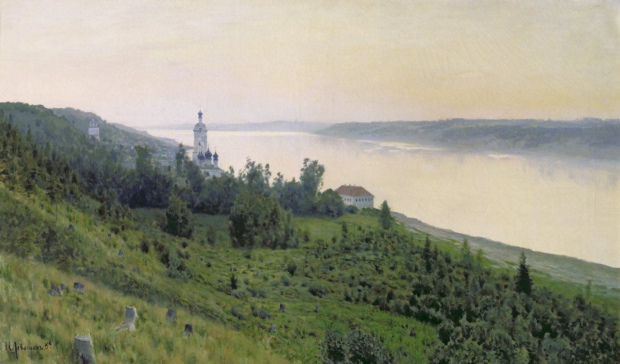 Paisagem Fria, 1889 de Isaak Ilyich Levitan