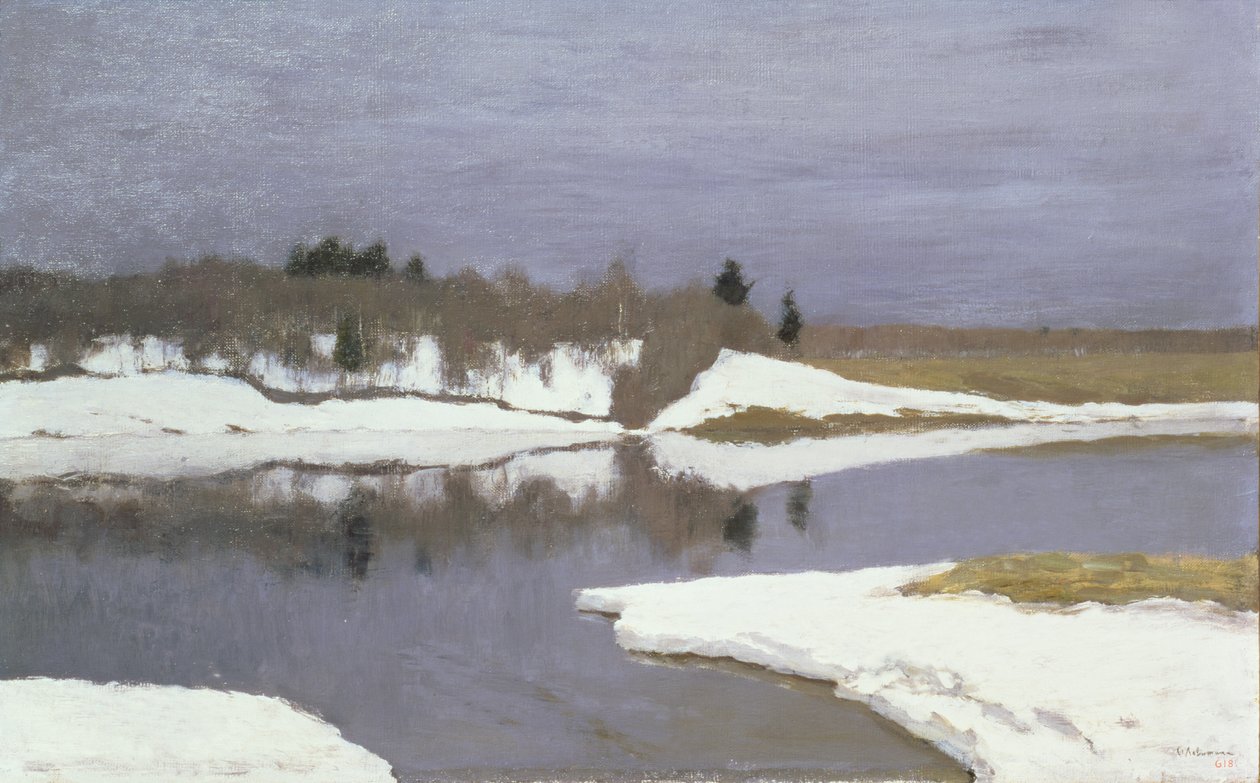 Início da primavera, 1898-99 de Isaak Ilyich Levitan