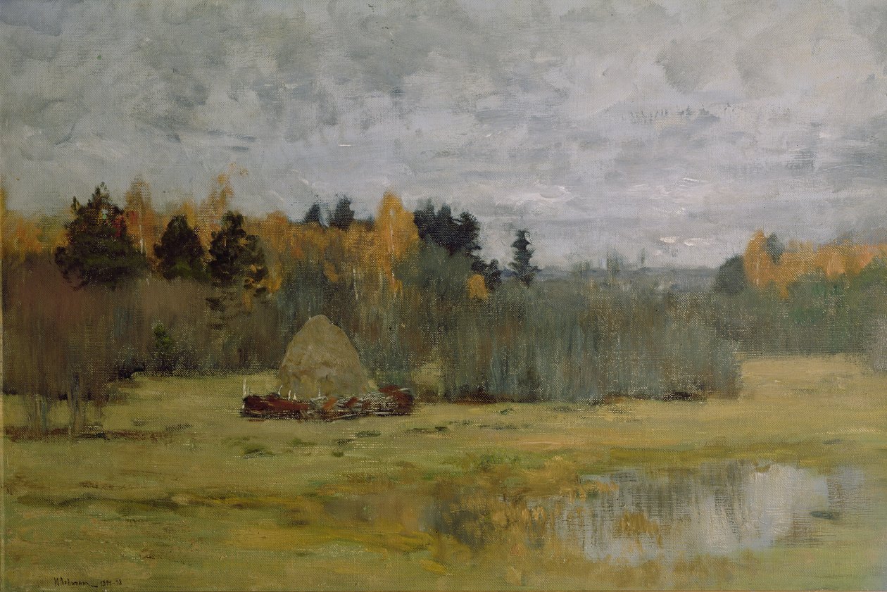 Outono atrasado, 1894-98 de Isaak Ilyich Levitan