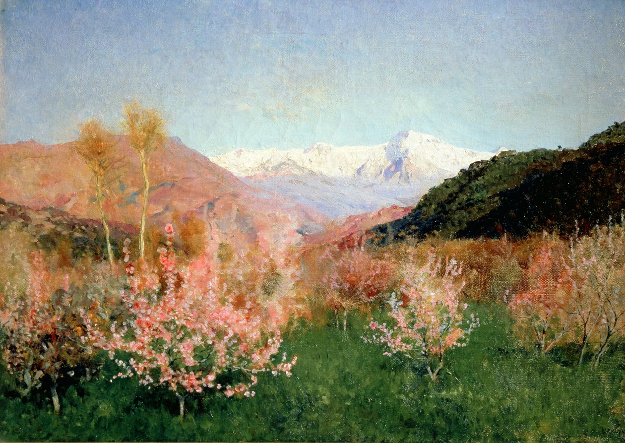 Primavera na Itália, 1890 de Isaak Ilyich Levitan