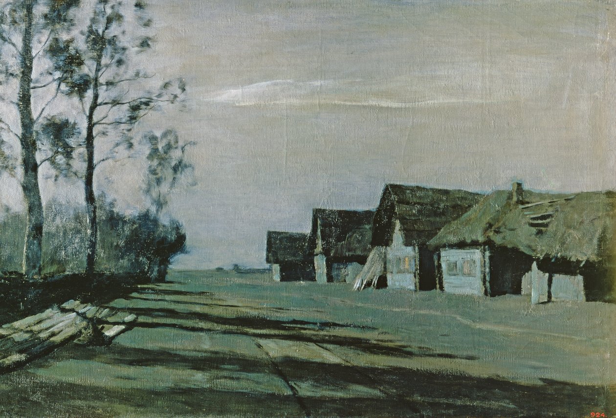 Aldeia ao Luar, 1897 de Isaak Ilyich Levitan