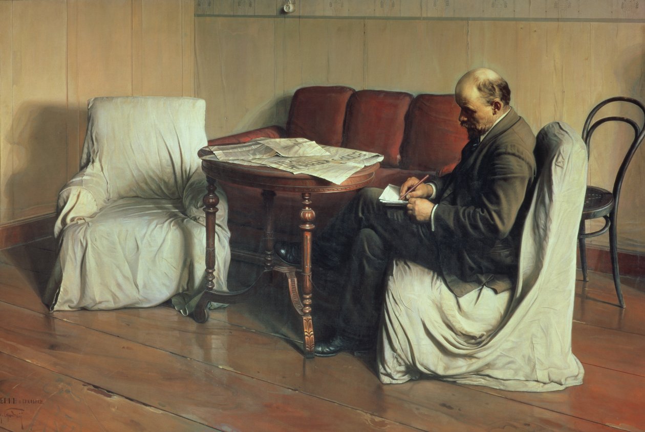 Vladimir Lenin (1870-1924) em Smolny, 1930 de Isaak Israilevich Brodsky