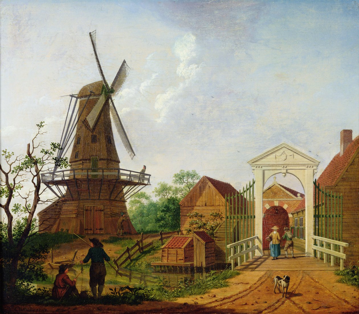 O moinho de vento, 1787 de Isaac Ouwater
